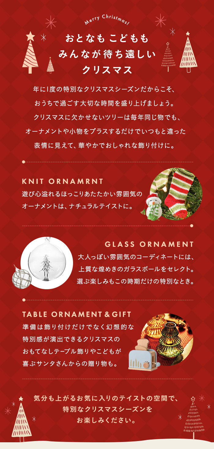 おとなもこどももみんなが待ち遠しいクリスマス