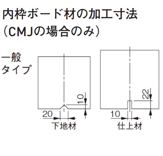 スギカウ / 天井点検口 シーリングハッチ CMJ 45