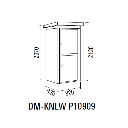 スギカウ / 2段式物置 基準型 1棟タイプ DM-KNLW P10909