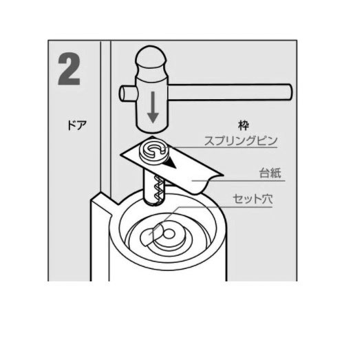 スギカウ / オートヒンジ 丁番型 200シリーズ用 スプリングピン (244