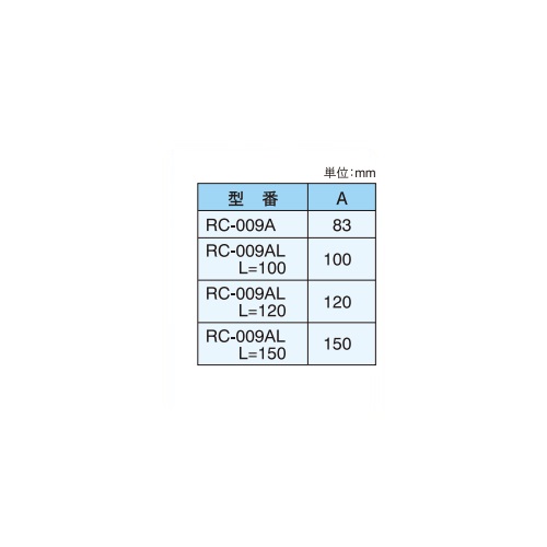 スギカウ / リョービ 戸当り RC009AL L=100