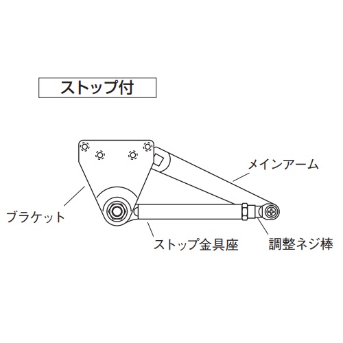 スギカウ / ニュースター ドアクローザ PS-7003Z-90 シルバー