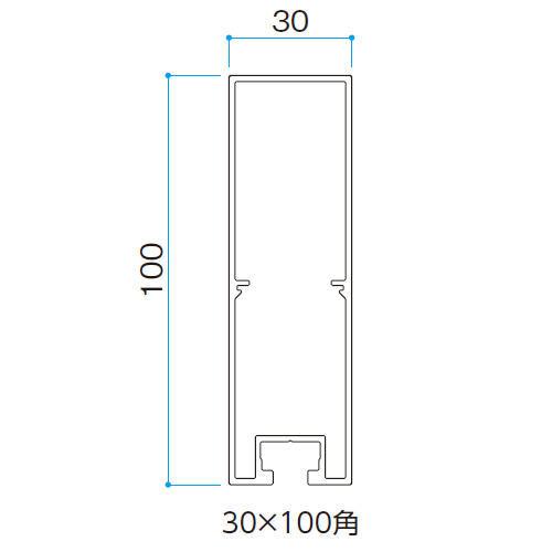 スギカウ / ストリンガー部材 溝付格子材 30x100 標準仕様